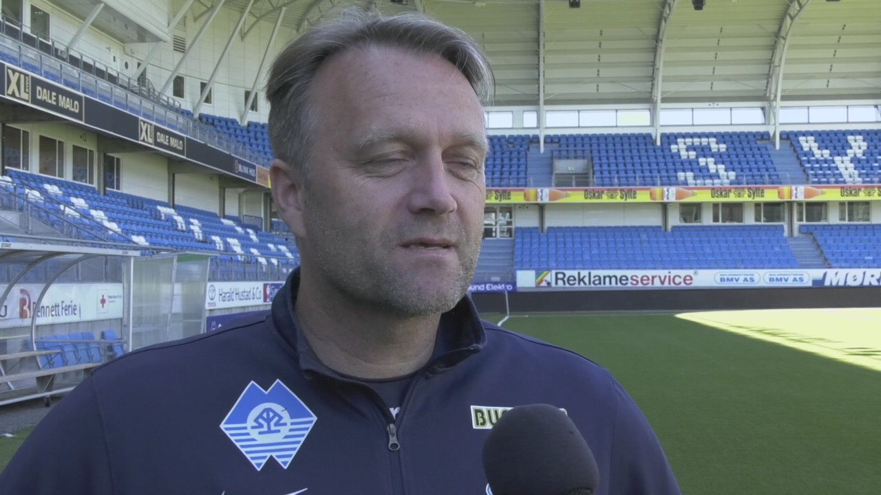 Erling Moe før kampen mot Viking